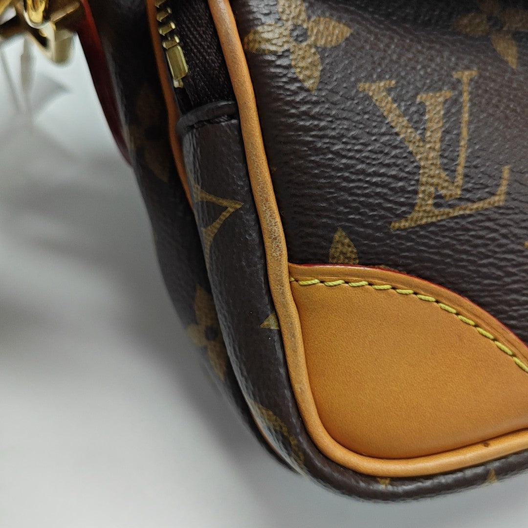 VINTAGE TROCADERO 23 Monogram Coated Canvas Brown