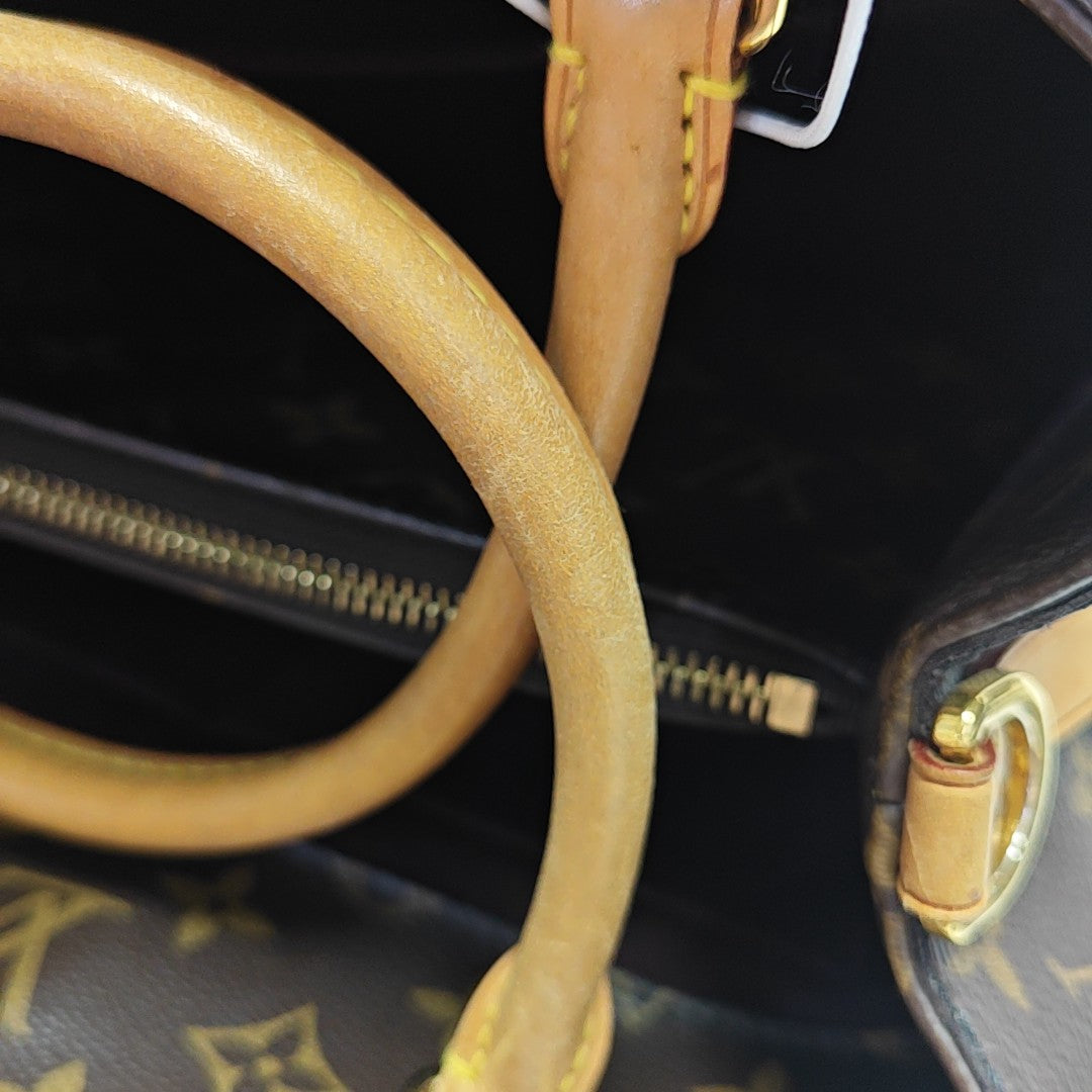MONTAIGNE Monogram Coated Canvas Brown