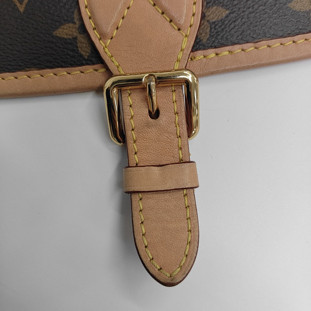 DIANE Monogram Coated Canvas Brown