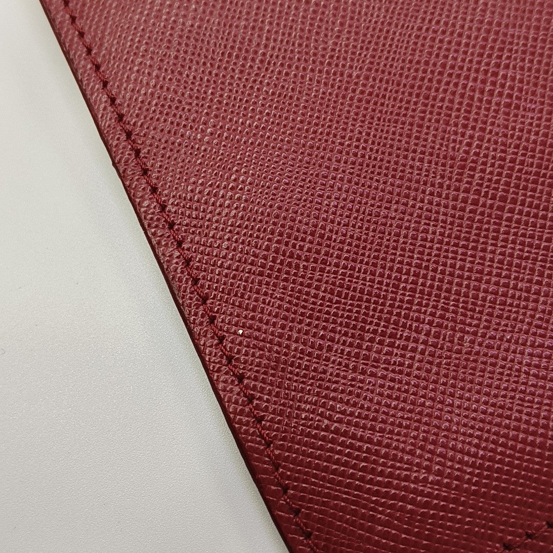 Calfskin Wallet Red