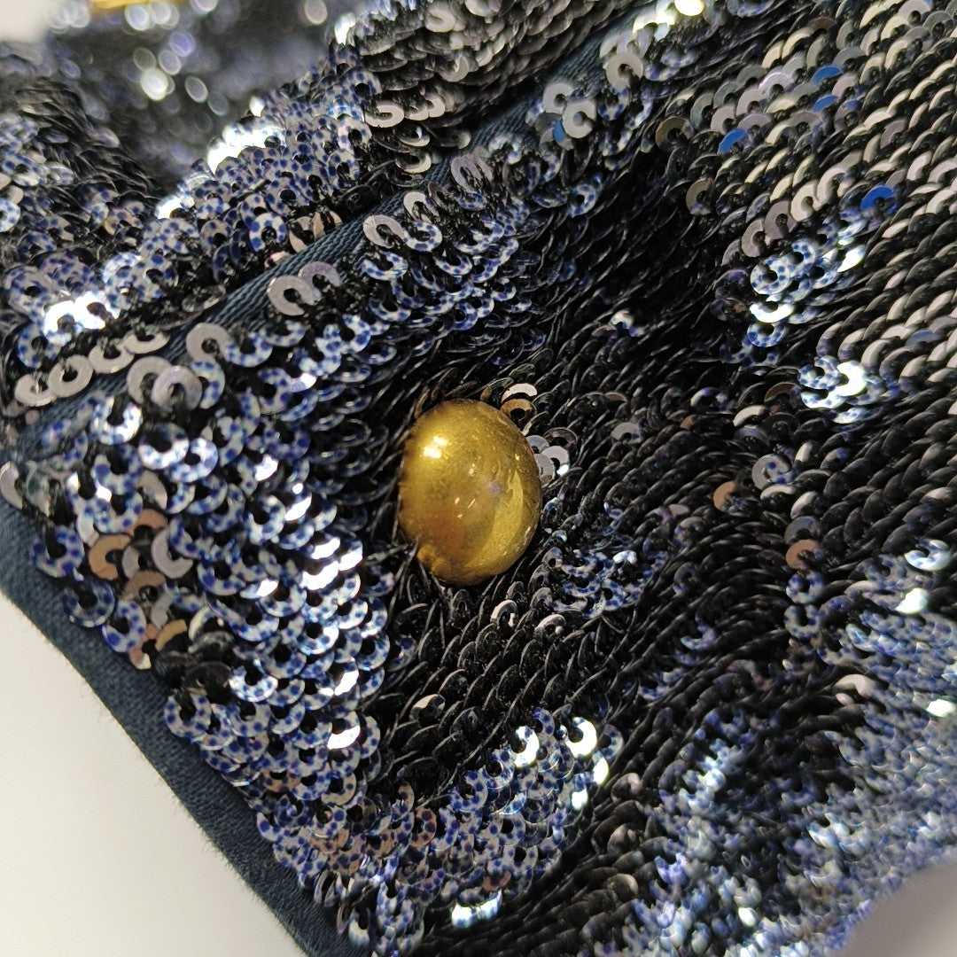 Sequins Tote Bag Blue