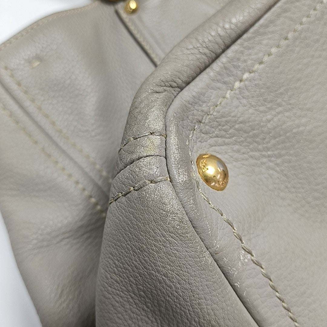 Calfskin Tote Bag Gray