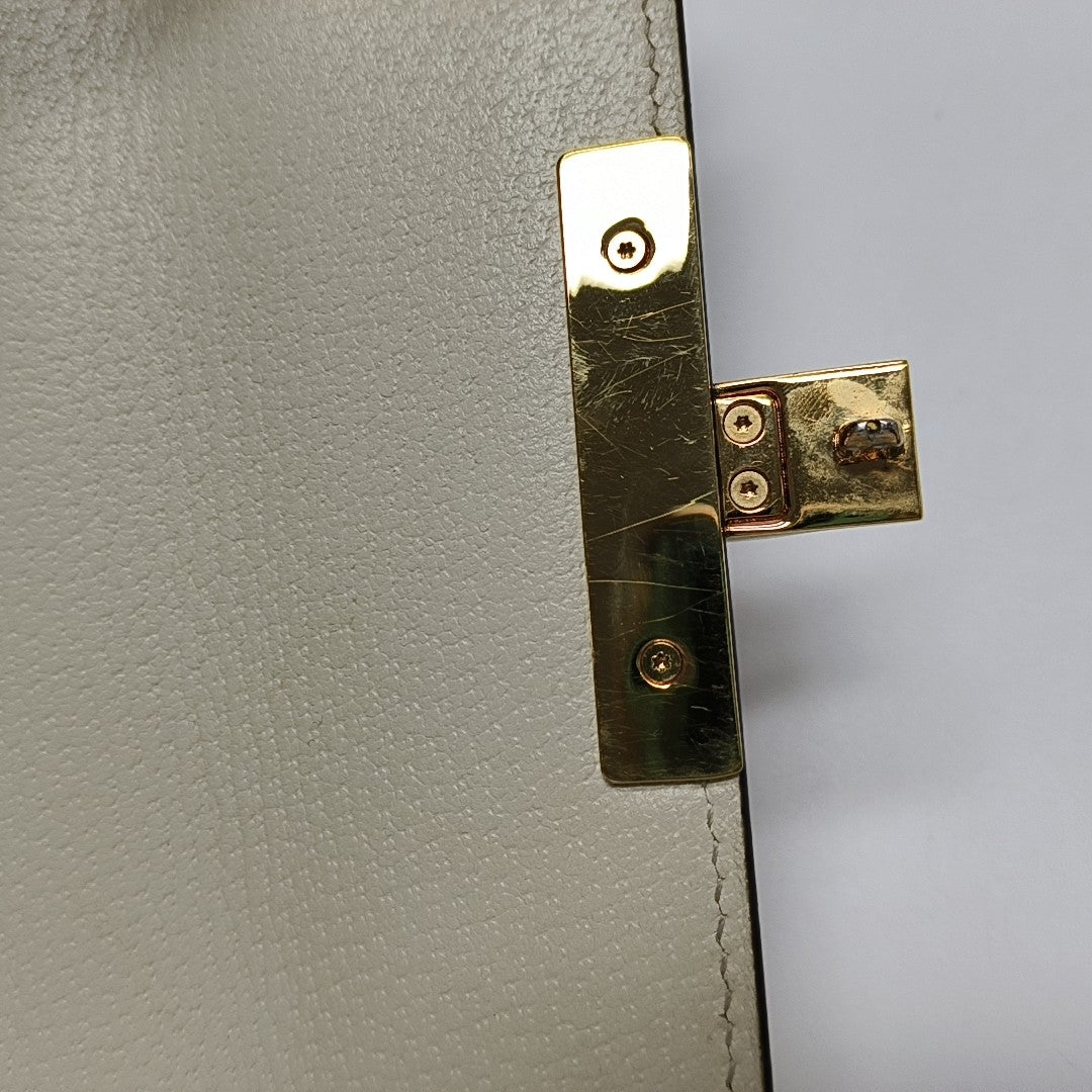 Padlock Small Calfskin White