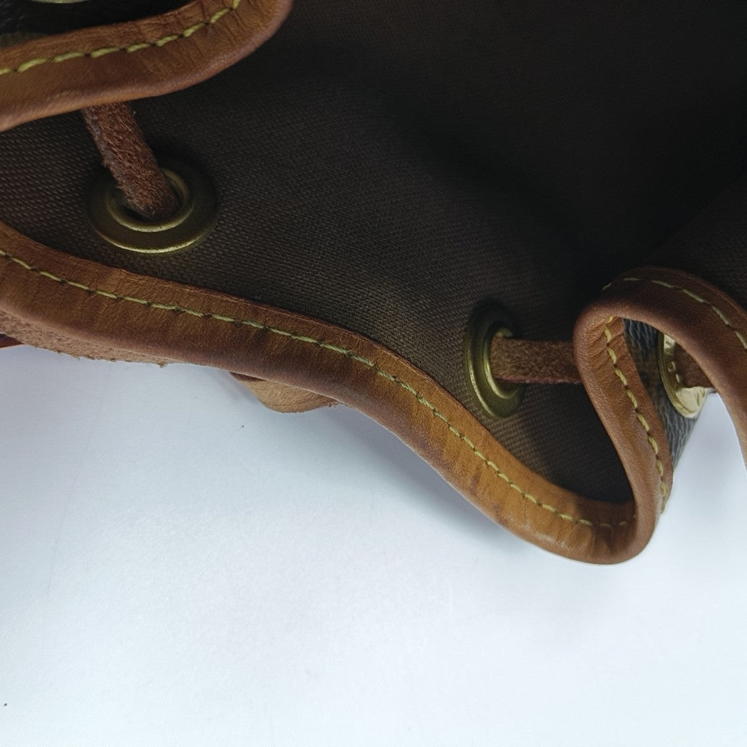 NOÉ BB Monogram Coated Canvas Brown