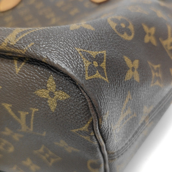 NEVERFULL MM Monogram Coated Canvas Brown