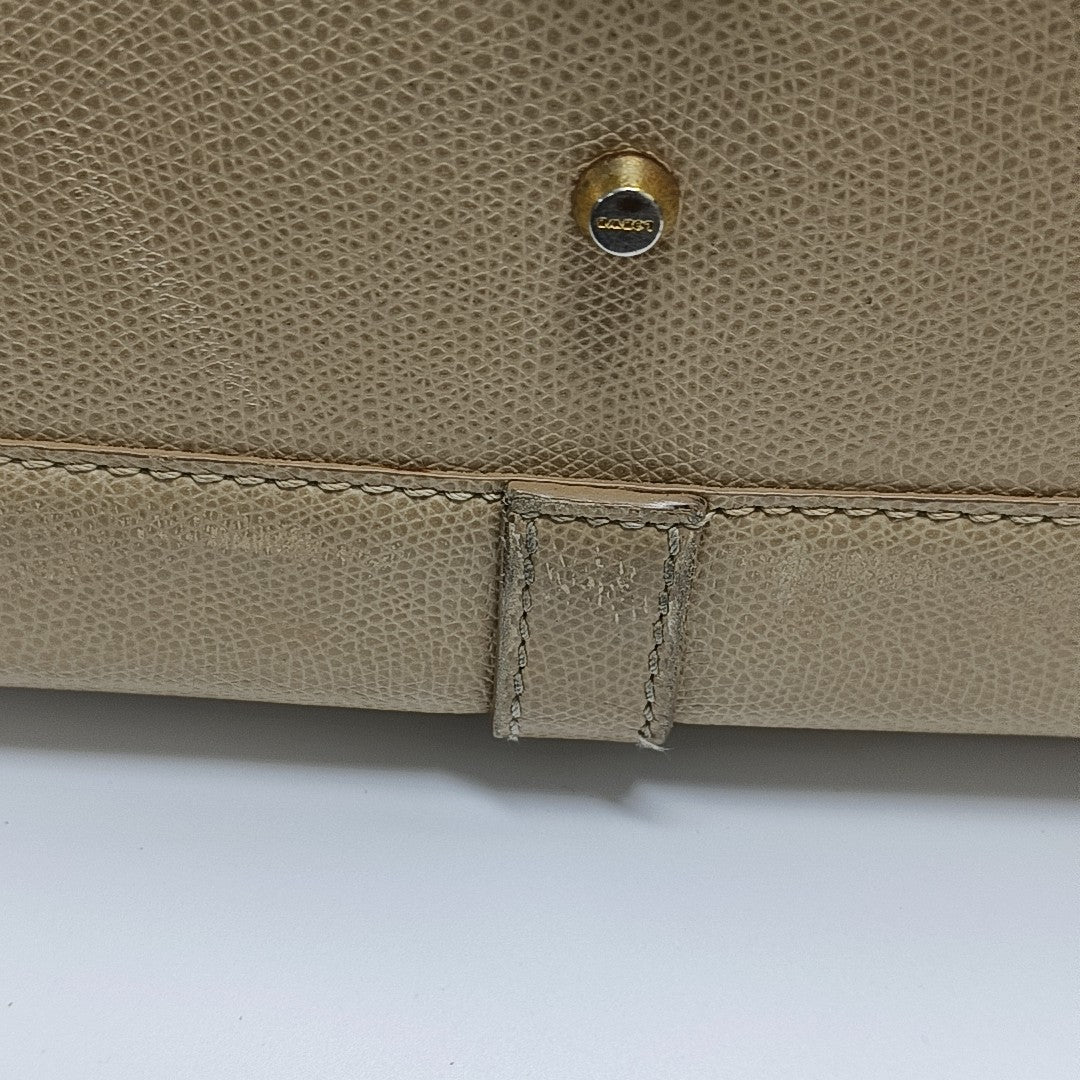 Calfskin Top Handle Bag Beige
