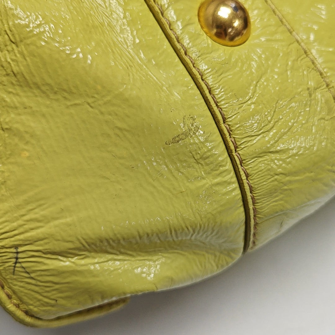 Calfskin Tote Bag Large Yellow