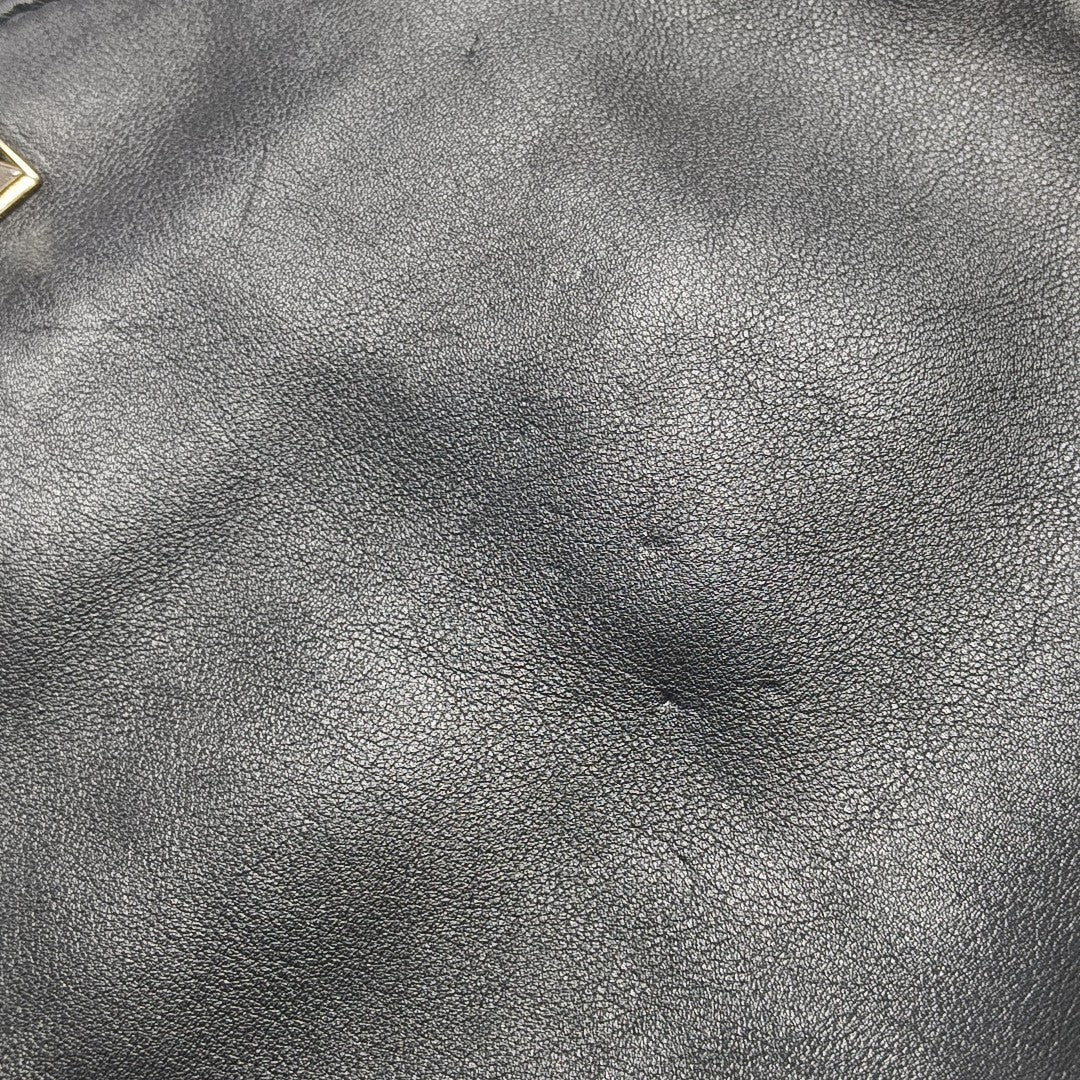 Calfskin Shoulder Bag Black