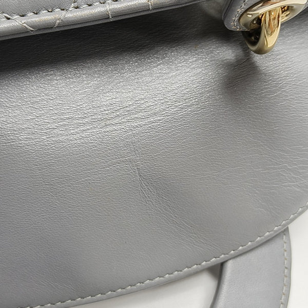 Lady Dior Small Cannage Lambskin Gray
