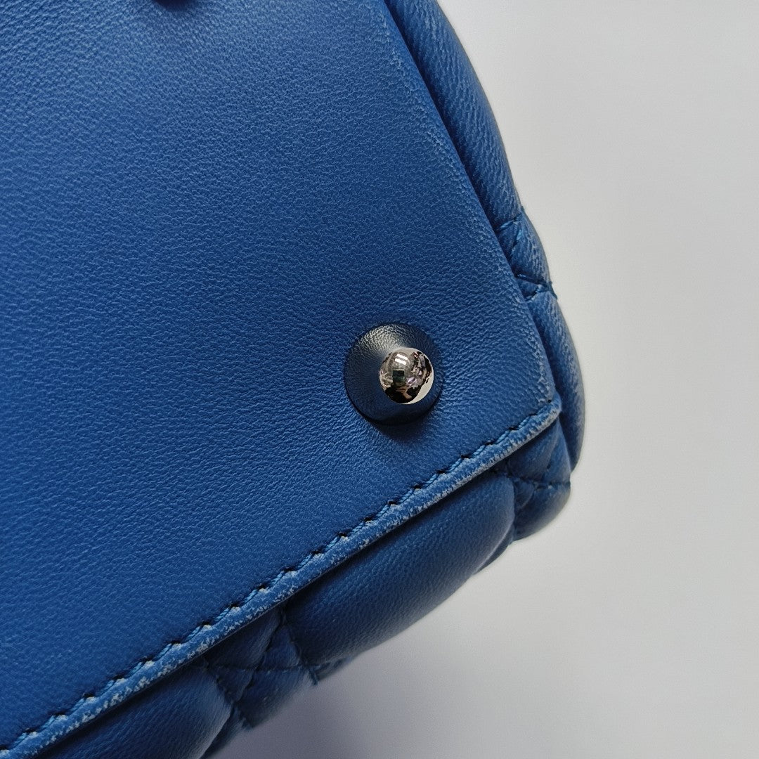 Dior Soft Cannage Calfskin Blue