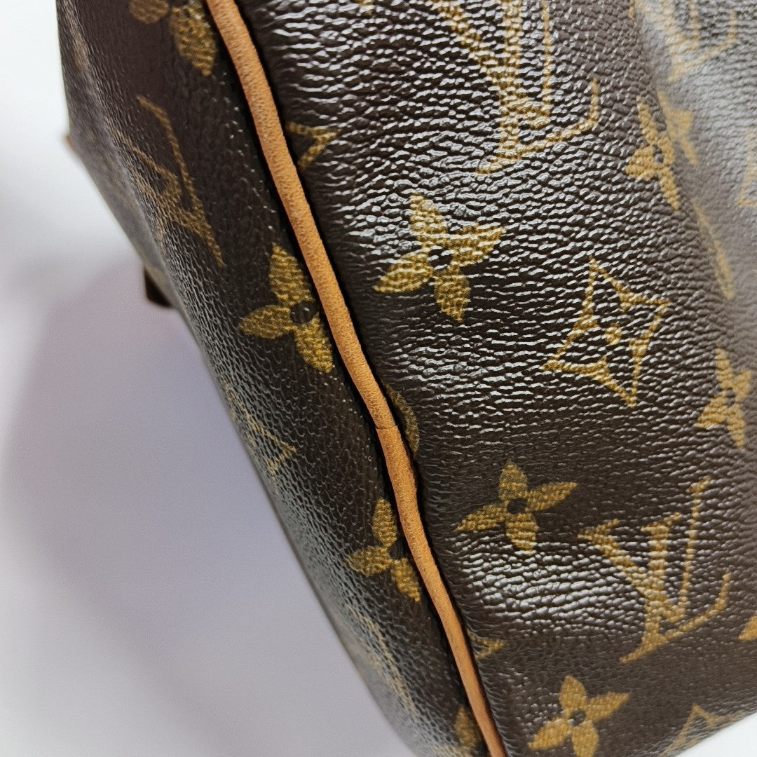 SPEEDY 30 Monogram Coated Canvas Brown