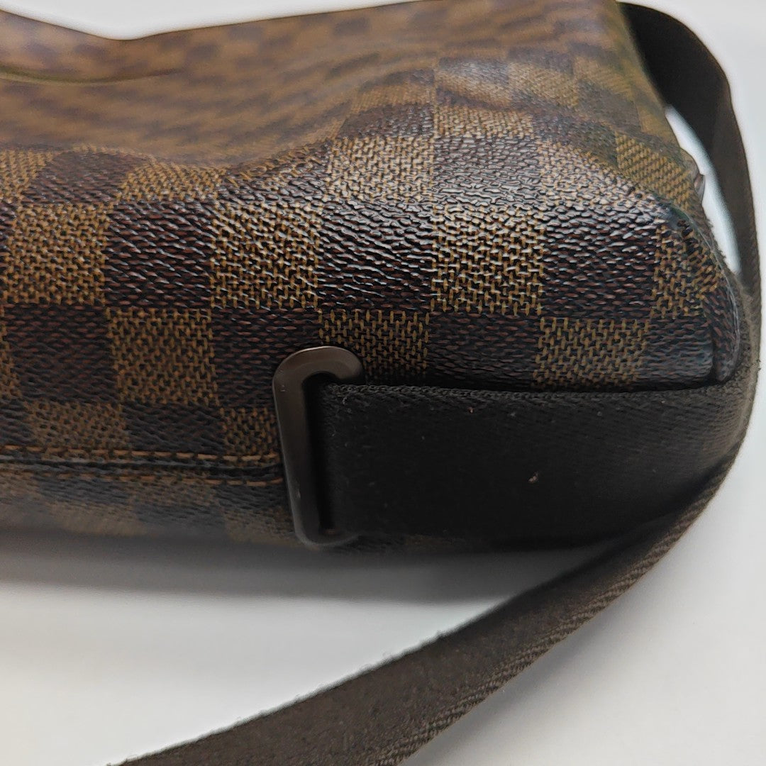 BROOKLYN Damier Ebene Coated Canvas Brown