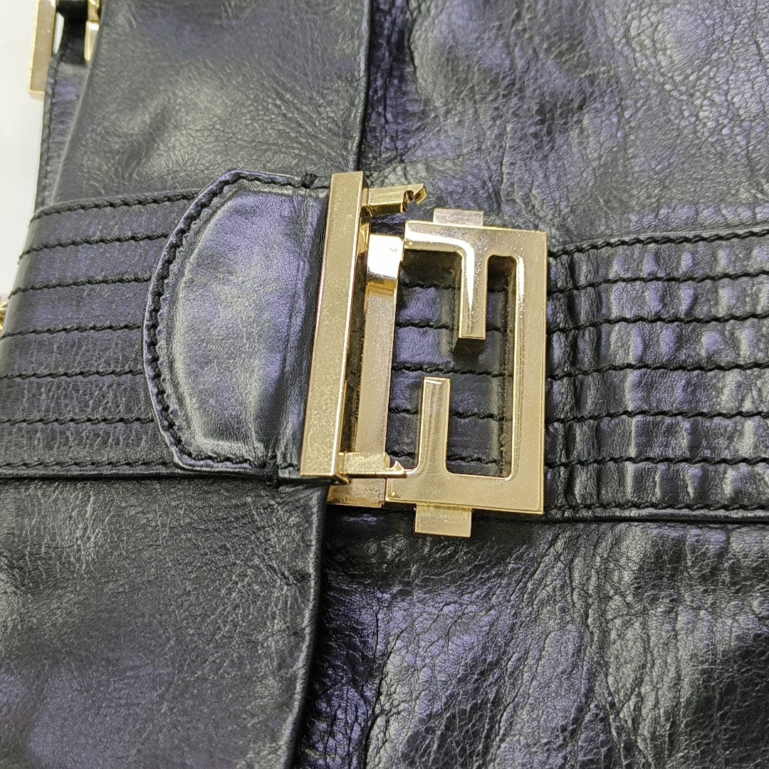 Baguette Quilted Calfskin Black