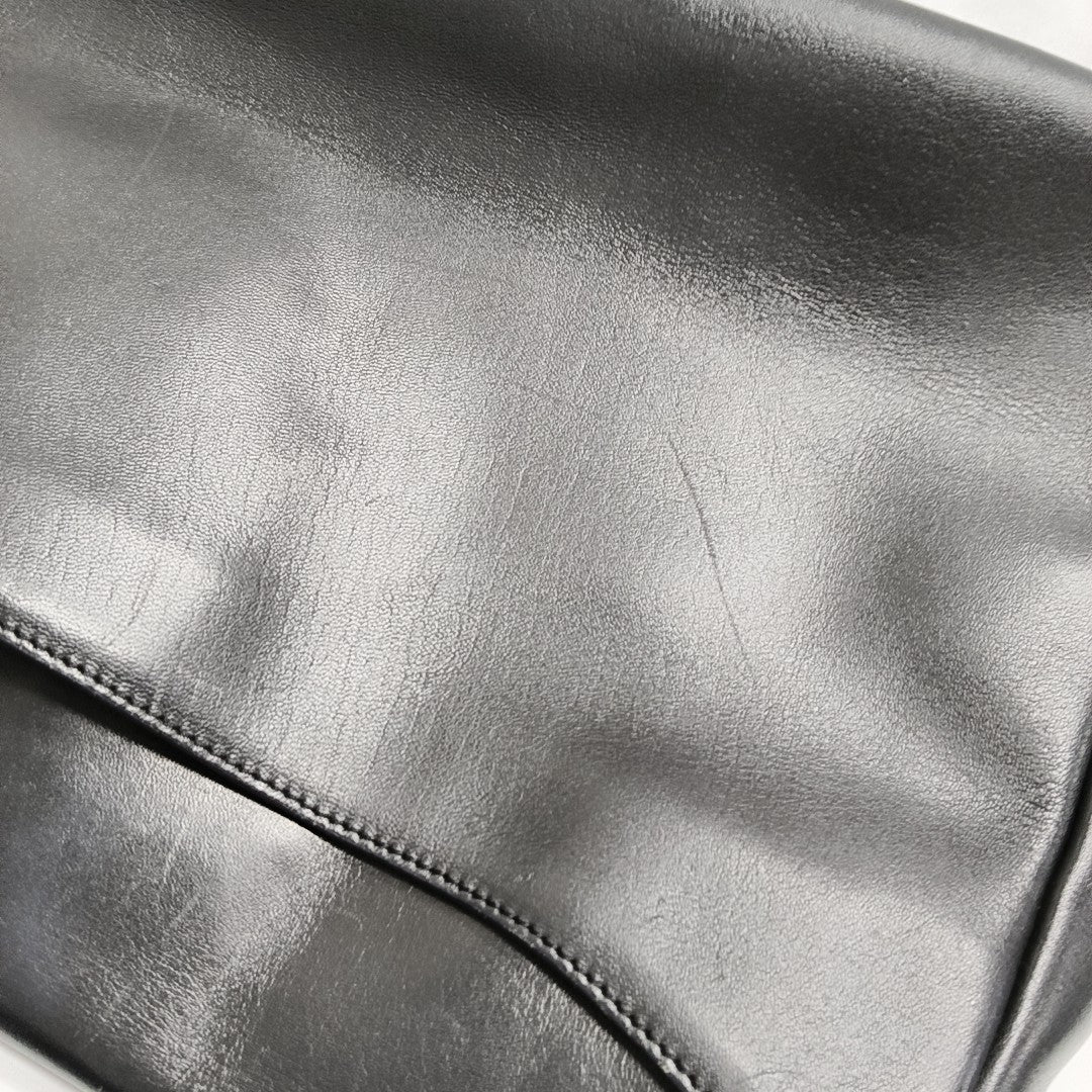 Calfskin Shoulder Bag Black