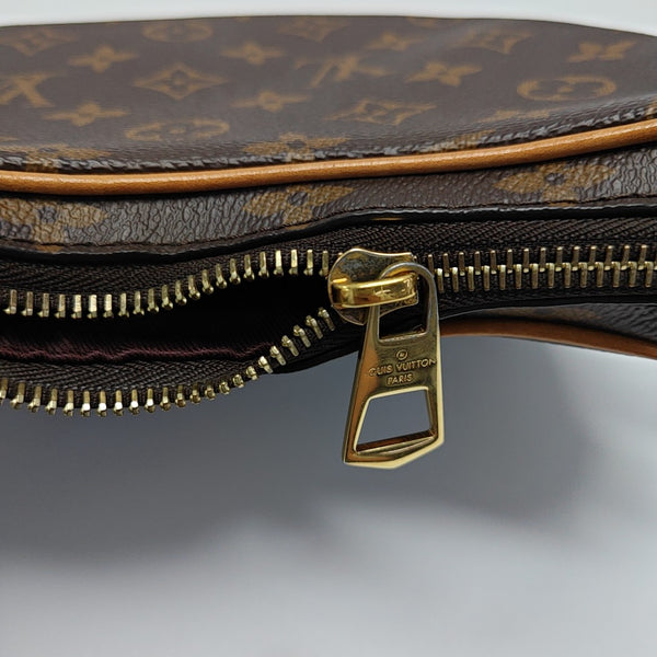 CROISSANT Monogram Coated Canvas Brown
