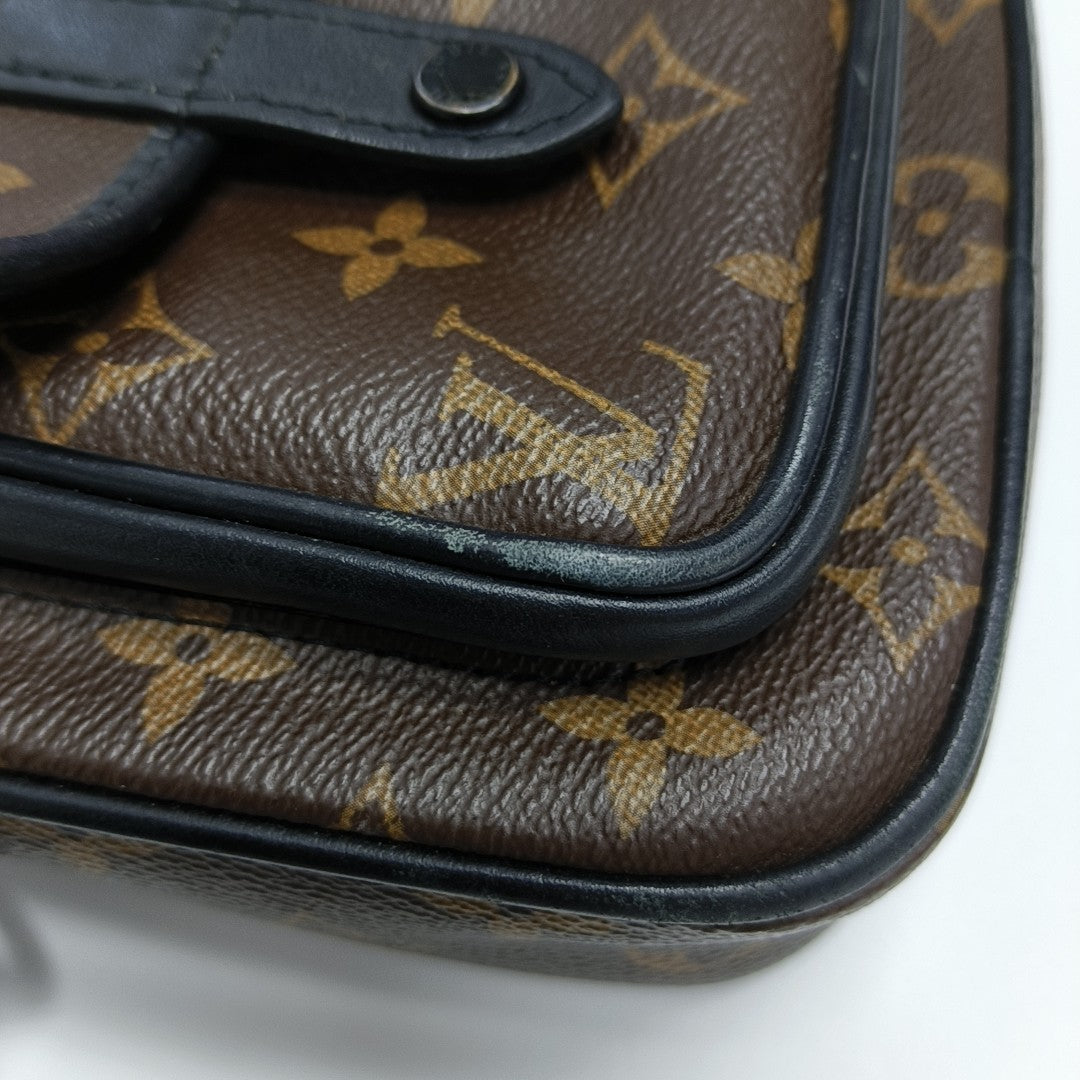 CHRISTOPHER Monogram Coated Canvas Brown