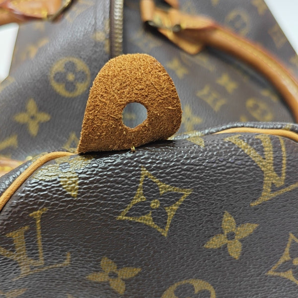 SPEEDY 30 Monogram Coated Canvas Brown
