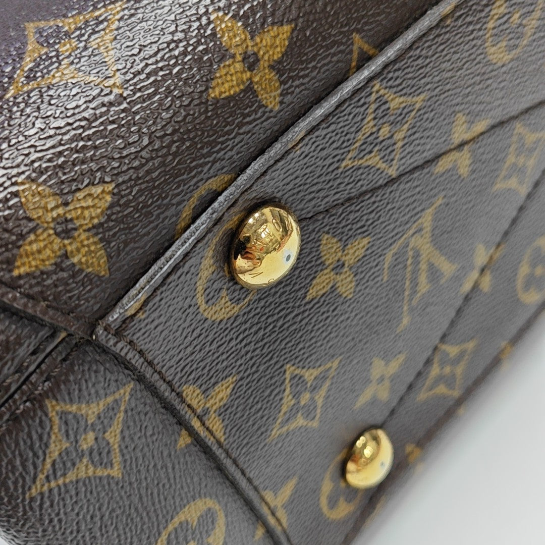 MONTAIGNE Monogram Coated Canvas Brown