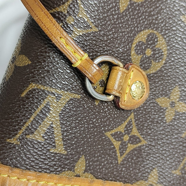 NEVERFULL MM Monogram Coated Canvas Brown