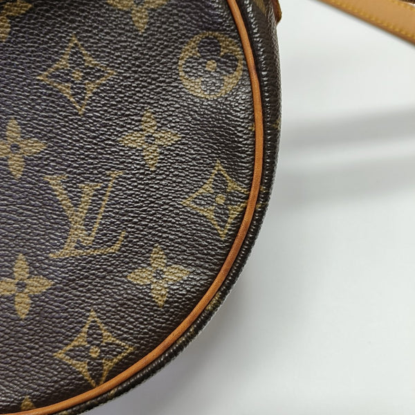 TAMBOURINE Monogram Coated Canvas Brown