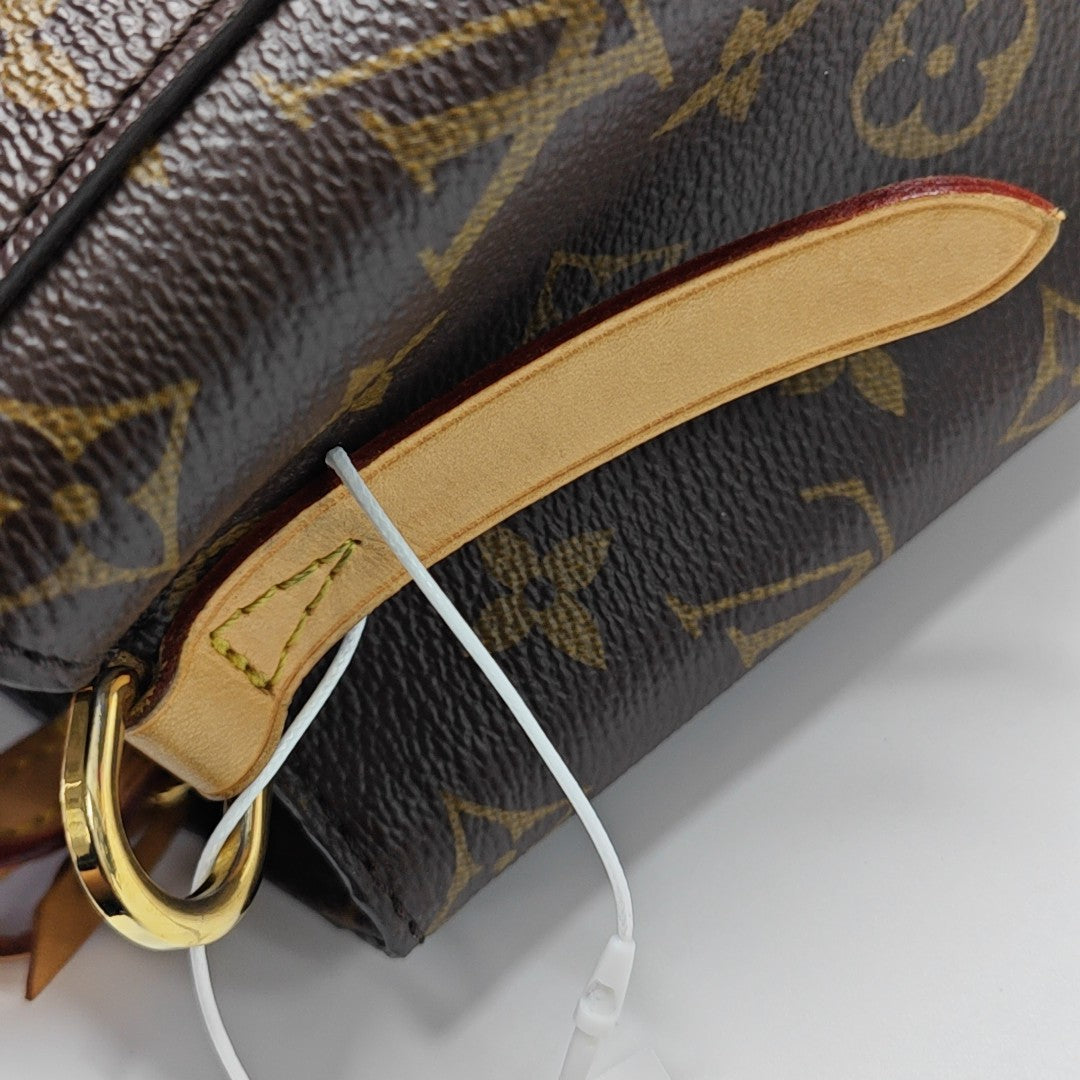 MONTAIGNE BB Monogram Coated Canvas Brown