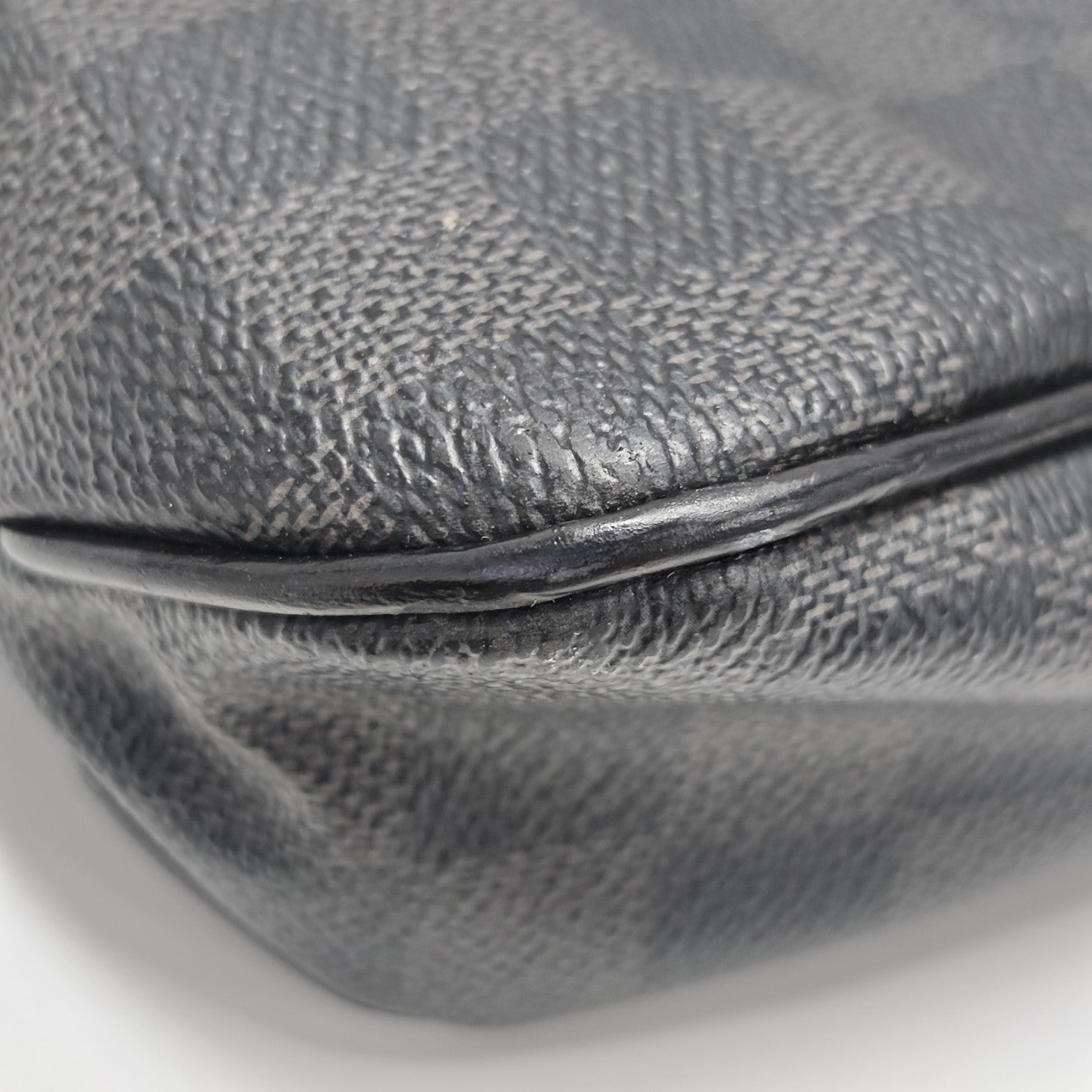 DISTRICT PM Damier Graphite Coated Canvas Gray