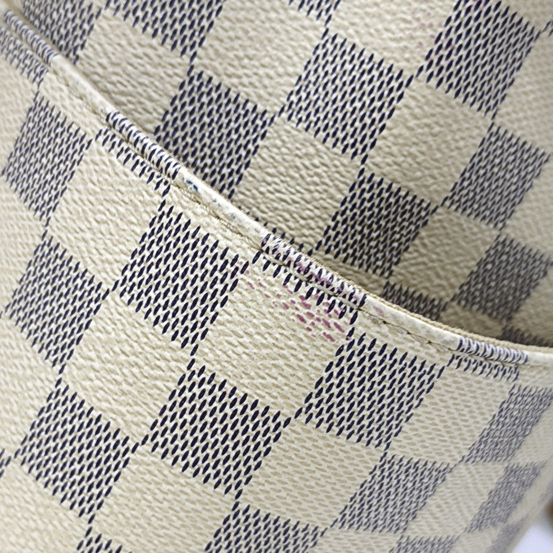 TOTALLY MM Damier Azur Coated Canvas White