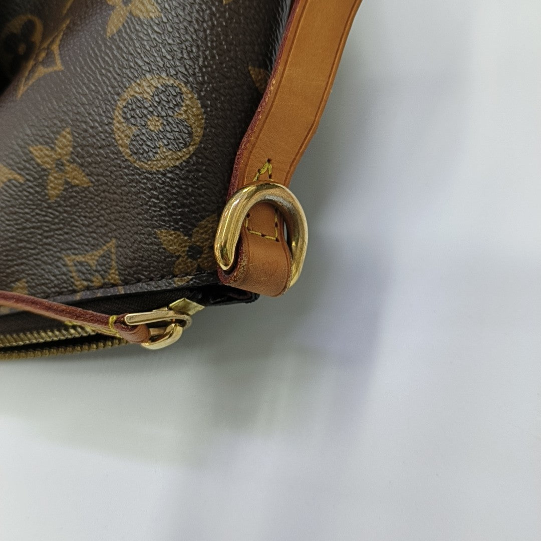 TURENNE MM Monogram Coated Canvas Brown