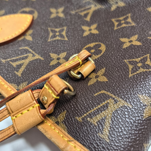 NEVERFULL MM Monogram Coated Canvas Brown