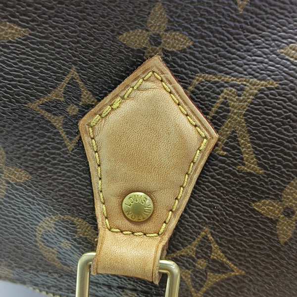 SPEEDY 30 Monogram Coated Canvas Brown
