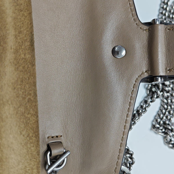 Dionysus Super Mini Monogram Coated Canvas Beige