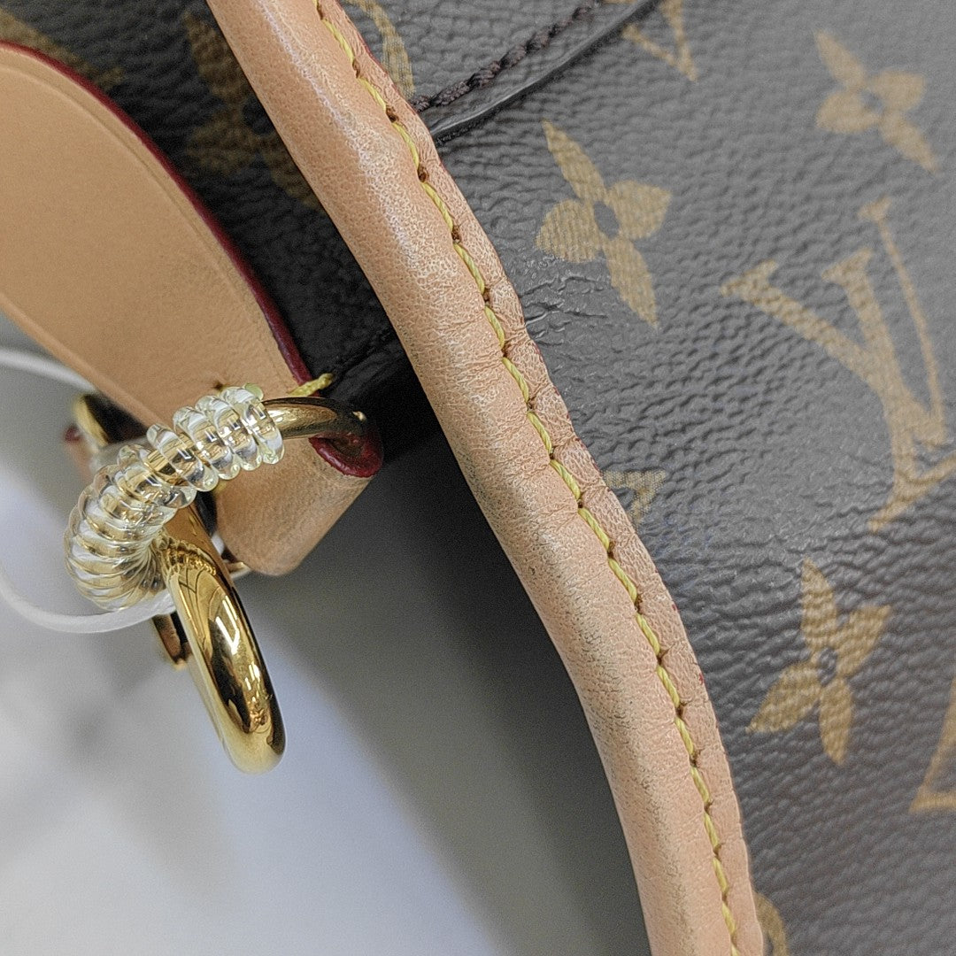 DIANE Monogram Coated Canvas Brown