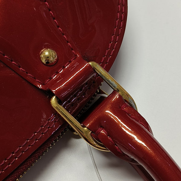ALMA BB Monogram Patent Leather Red