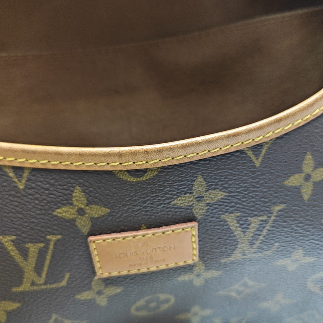SAUMUR 35 Monogram Coated Canvas Brown