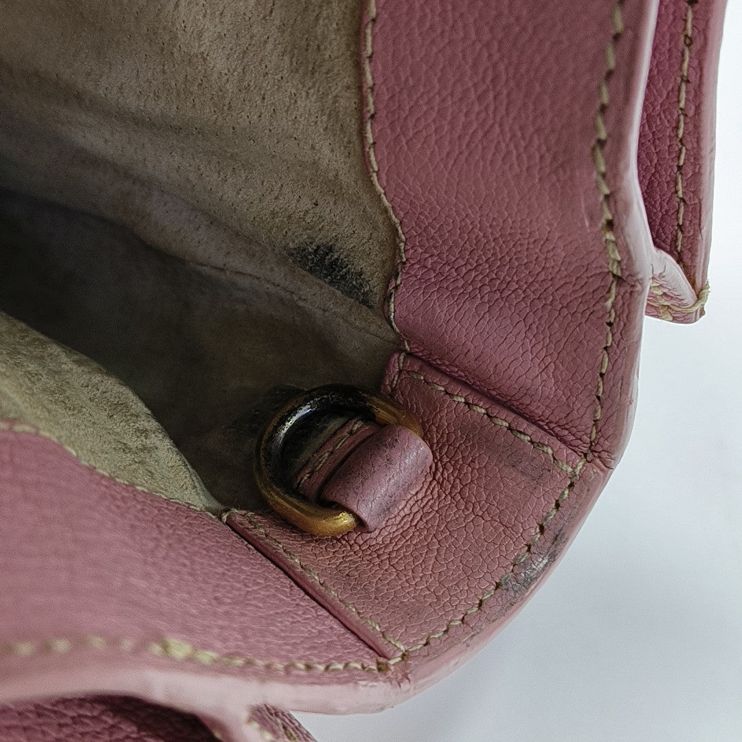 Calfskin Shoulder Bag Pink