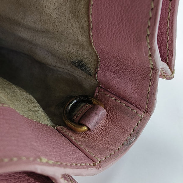 Calfskin Shoulder Bag Pink