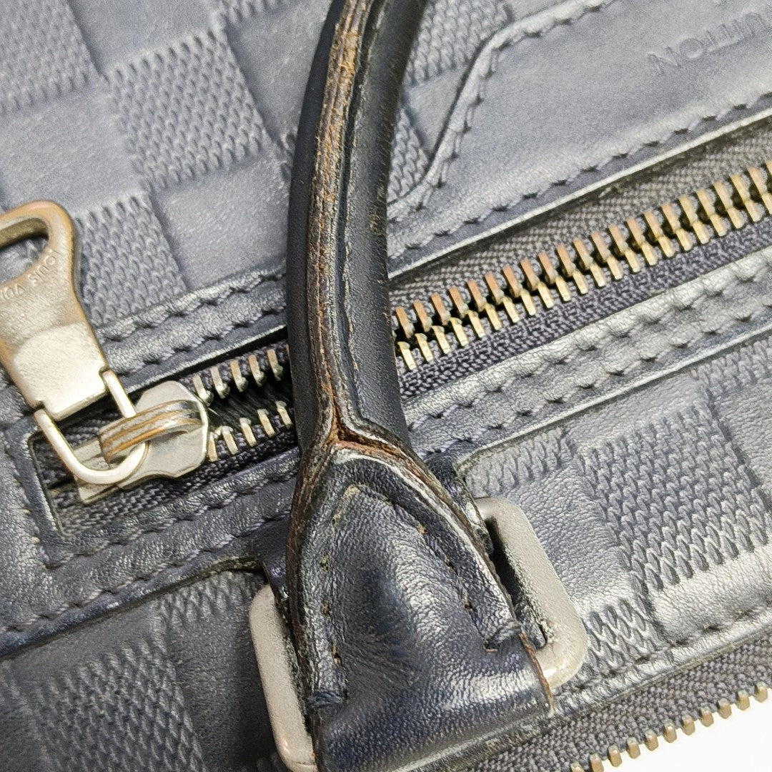 AVENUE Damier Calfskin Blue