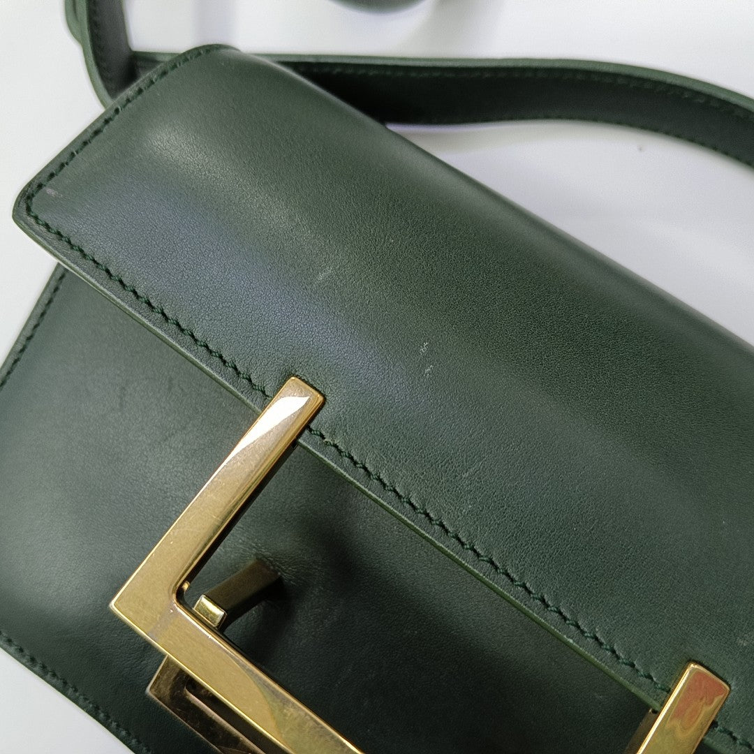 Calfskin Shoulder Bag Green
