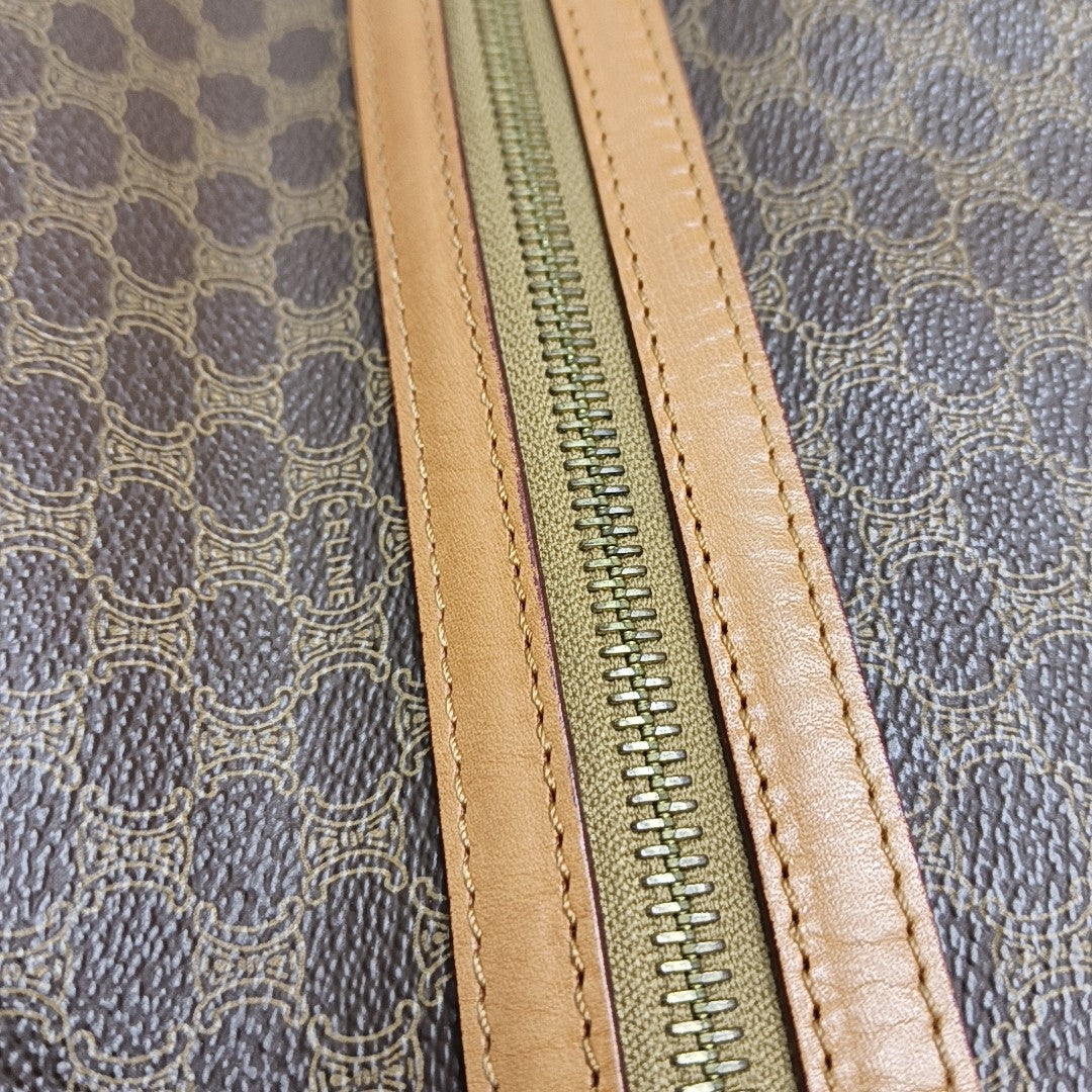MACADAM CLUTCHES Coated Canvas Brown