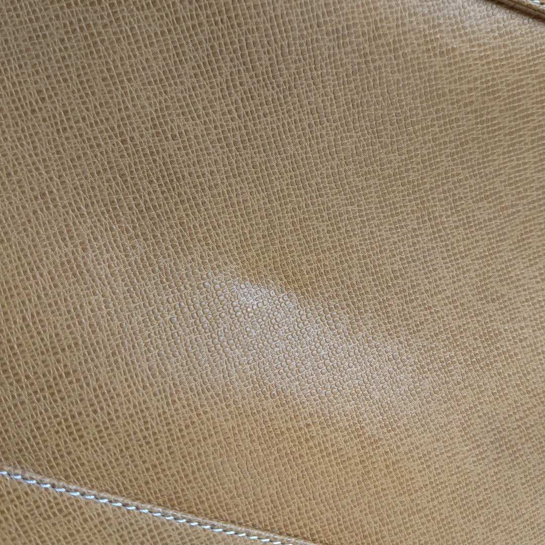 Calfskin Top Handle Bag Brown
