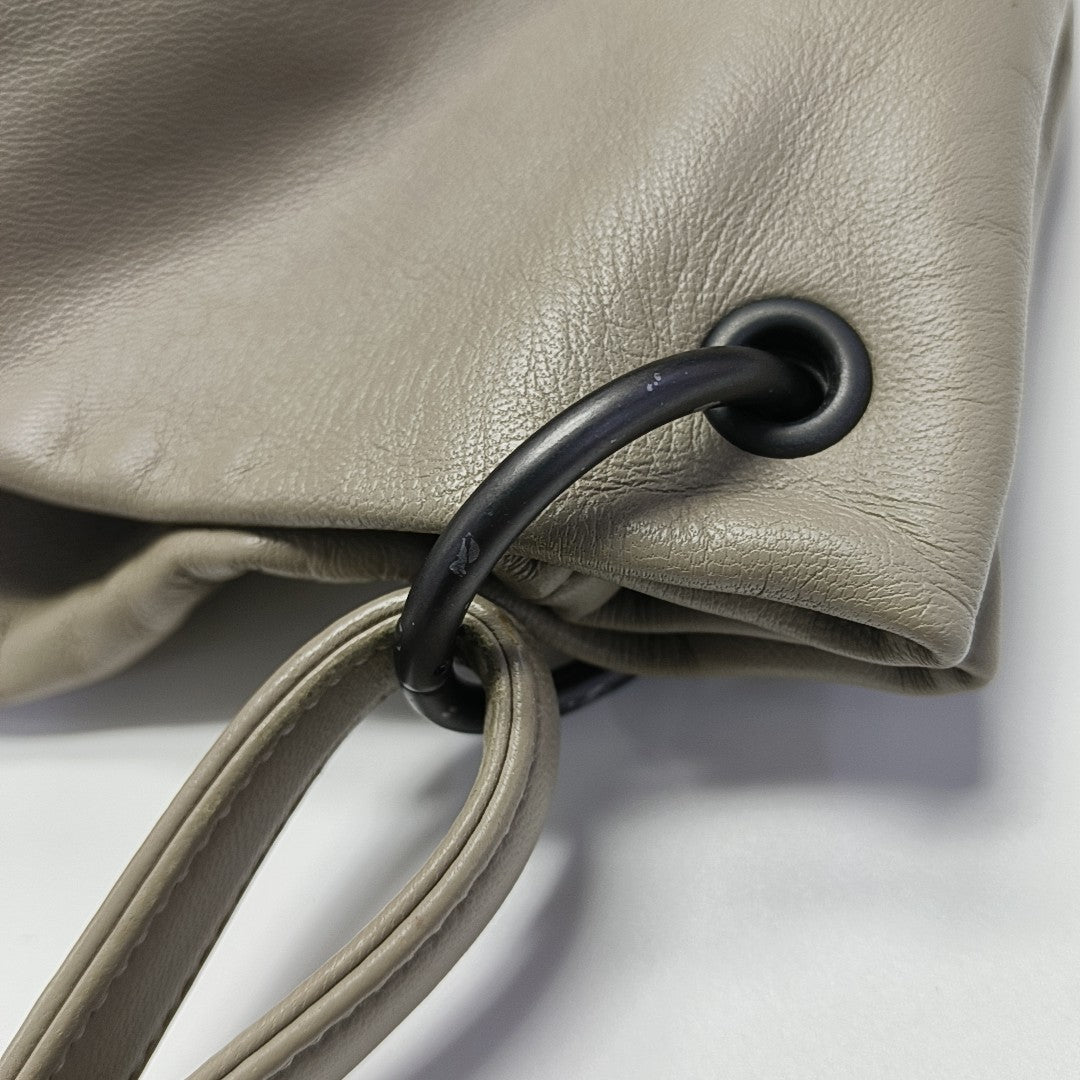 Lambskin Top Handle Bag Gray