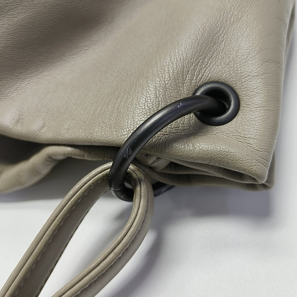 Lambskin Top Handle Bag Gray