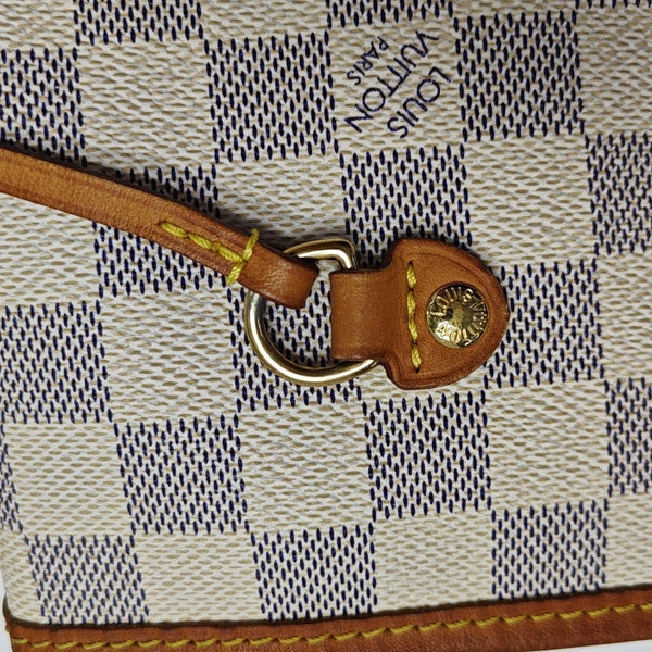 NEVERFULL MM Damier Azur Coated Canvas Beige
