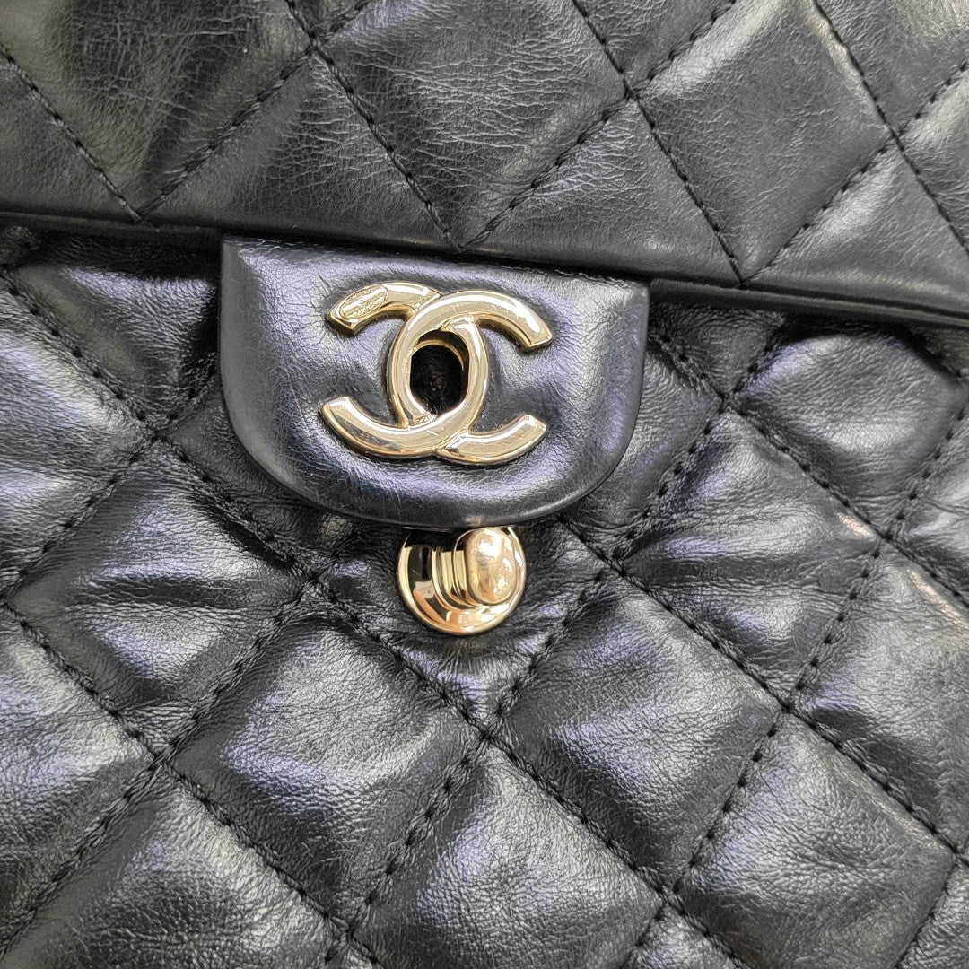 TRENDY CC Quilted Calfskin Black