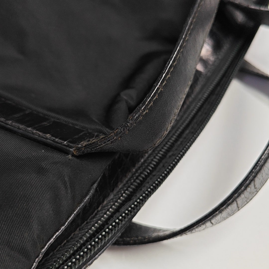 Nylon Tote Bag Black