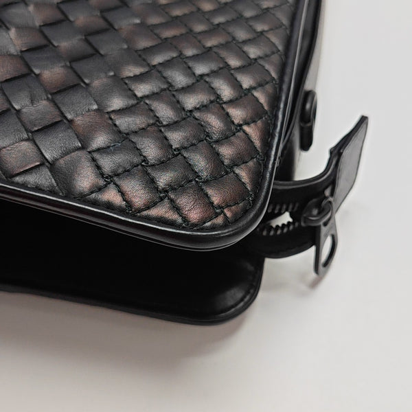 Calfskin Top Handle Bag Black