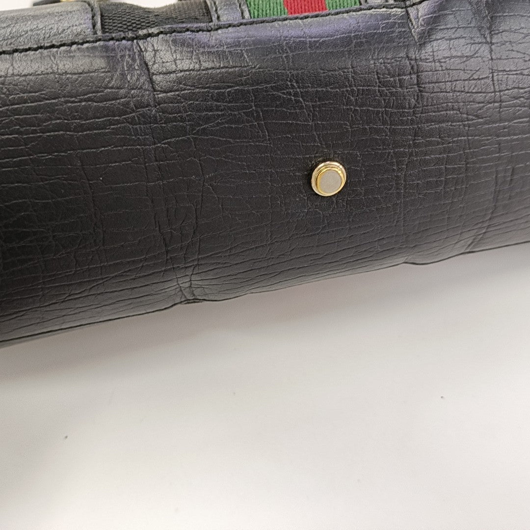 Monogram Canvas Top Handle Bag Black