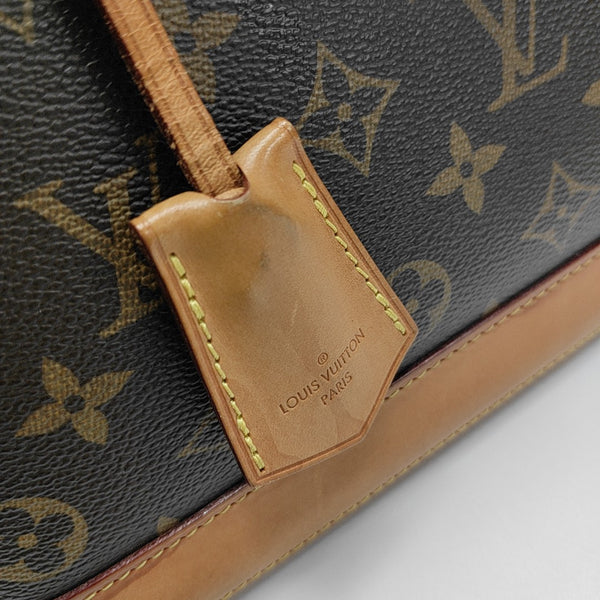 ALMA PM Monogram Coated Canvas Brown