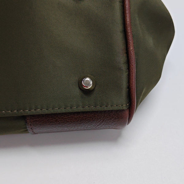Nylon Top Handle Bag Green