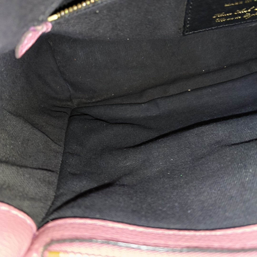 The Banner Medium Calfskin Pink